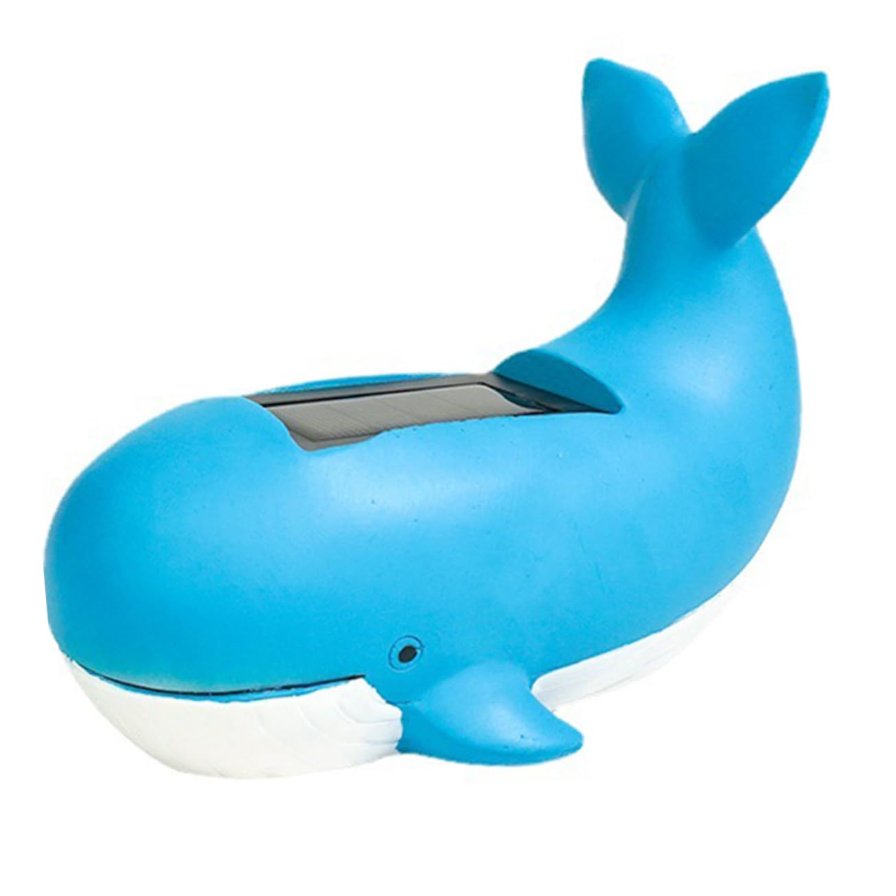 Parliky Adorable Resin Whale Animal Lamp Solar-Powered Garden Light Outdoor Decor for Patio Yard