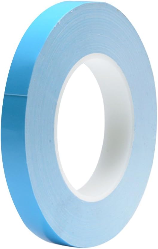 Double Sided Thermal Tape (10mmx25 Meters 0.3mm Thickness) Double Side Adhesive Thermal Conductive Tape for Heat Sink of LED Light,PC and More, Electrically Insulated,1 Reel Pack