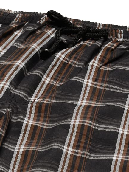 Image of SOJANYA (Since 1958 Men's Cotton Checked Nightsuit Set