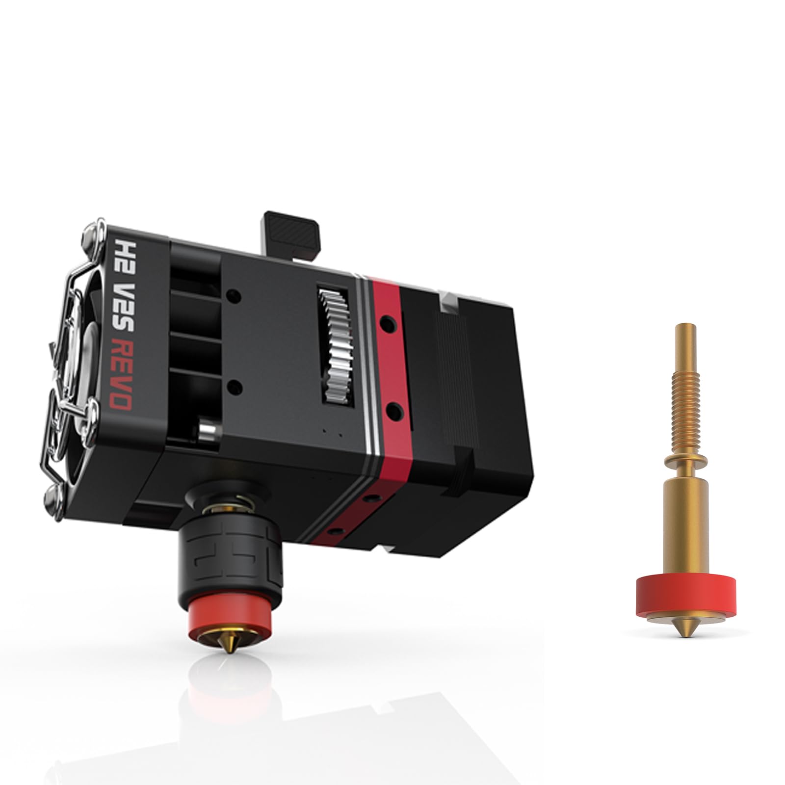 BIQUH2 V2S Revo+ Rapid Change E3D Revo Brass Nozzle 0.4mm Dual Gear Feeder Extruder Direct Drive Metal Extruder