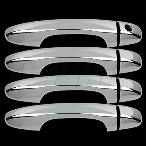 A-PADS Compatible with(Just overlay Stick on, NOT for SNAP IN Replacement) 4 Chrome Door Handle Cover for 2013-14 15 16 17 2018 Toyota RAV4 - NOT for Electronic Touch Locking System