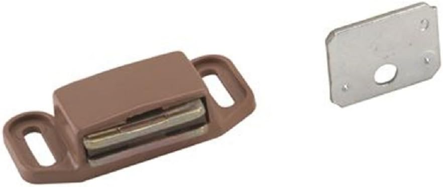 Tan Magnetic Cabinet Door Catch Set, 2 Inch, 10 Pack