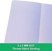 Vista 7 de BUKE Cuaderno punteado, papel de bambú blanco de 180G, cuadrícula de 5 * 5 mm, 160 páginas, cuaderno de cuadrícula punteada A5 BUJO, bordes