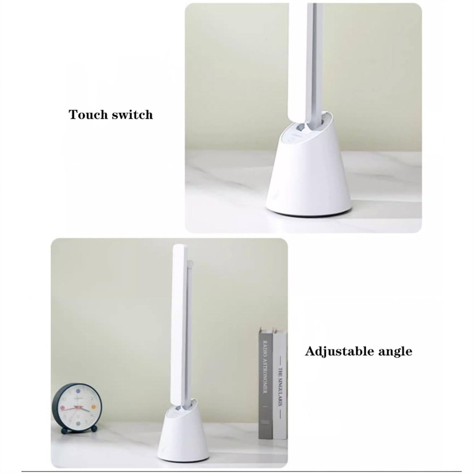 Lampa stołowa Lampa biurkowa LED z portem ładowania USB, ściemniana lampka na biurko ze sterowaniem dotykowym, lampa stołowa z ochroną oczu 4000 K i płynnym przyciemnianiem do domowego biura Lampa do