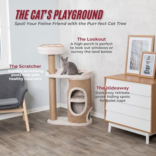 Torre para gatos Trixie Falco 46 pulgadas con rascadores miniatura 4