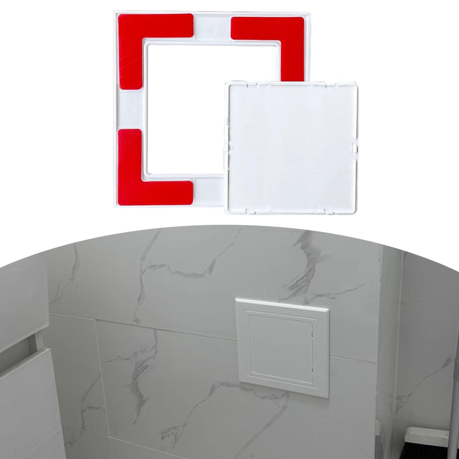 Trappe de visite de plomberie ZIMGOD 100x150mm cache-trou mural plastique