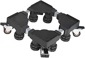 de Eletrodomésticos com Ajustáveis, Suporte Antiderrapante para Freezer, Preto, Tamanho real