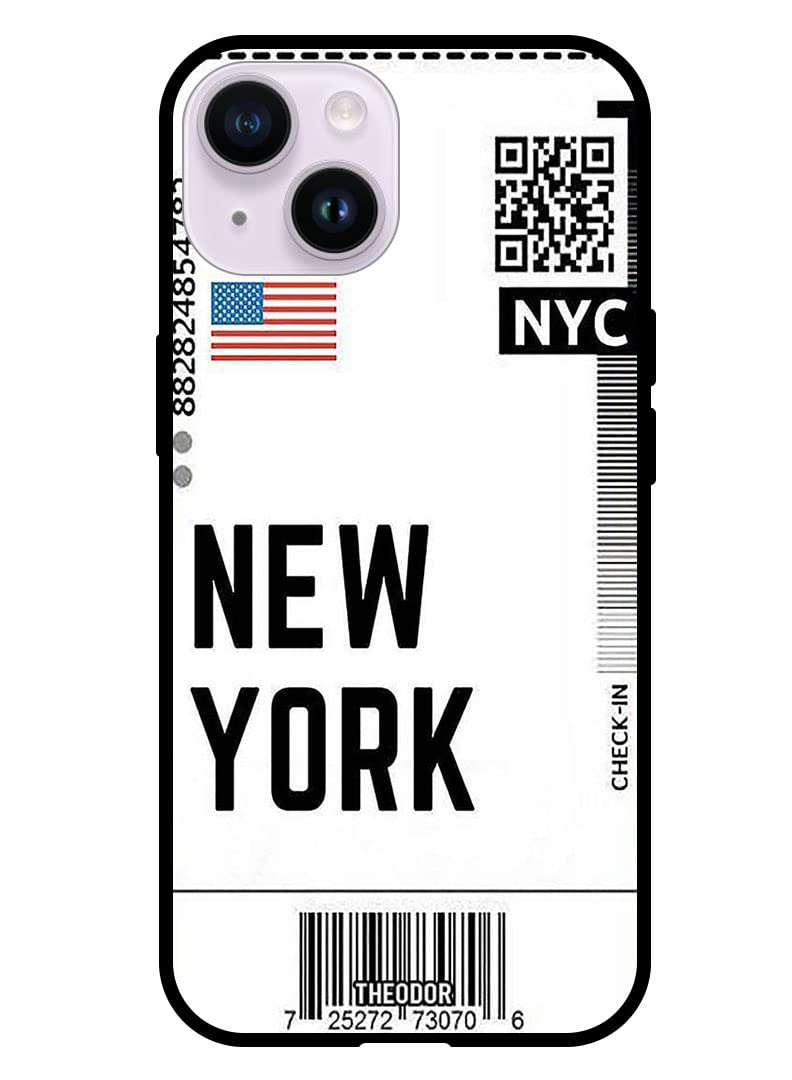 Protective Case Anti - Drop Shock Absiorption Anti Scratch Hard Back Cover For Apple iPhone 14 6.1" Nyc