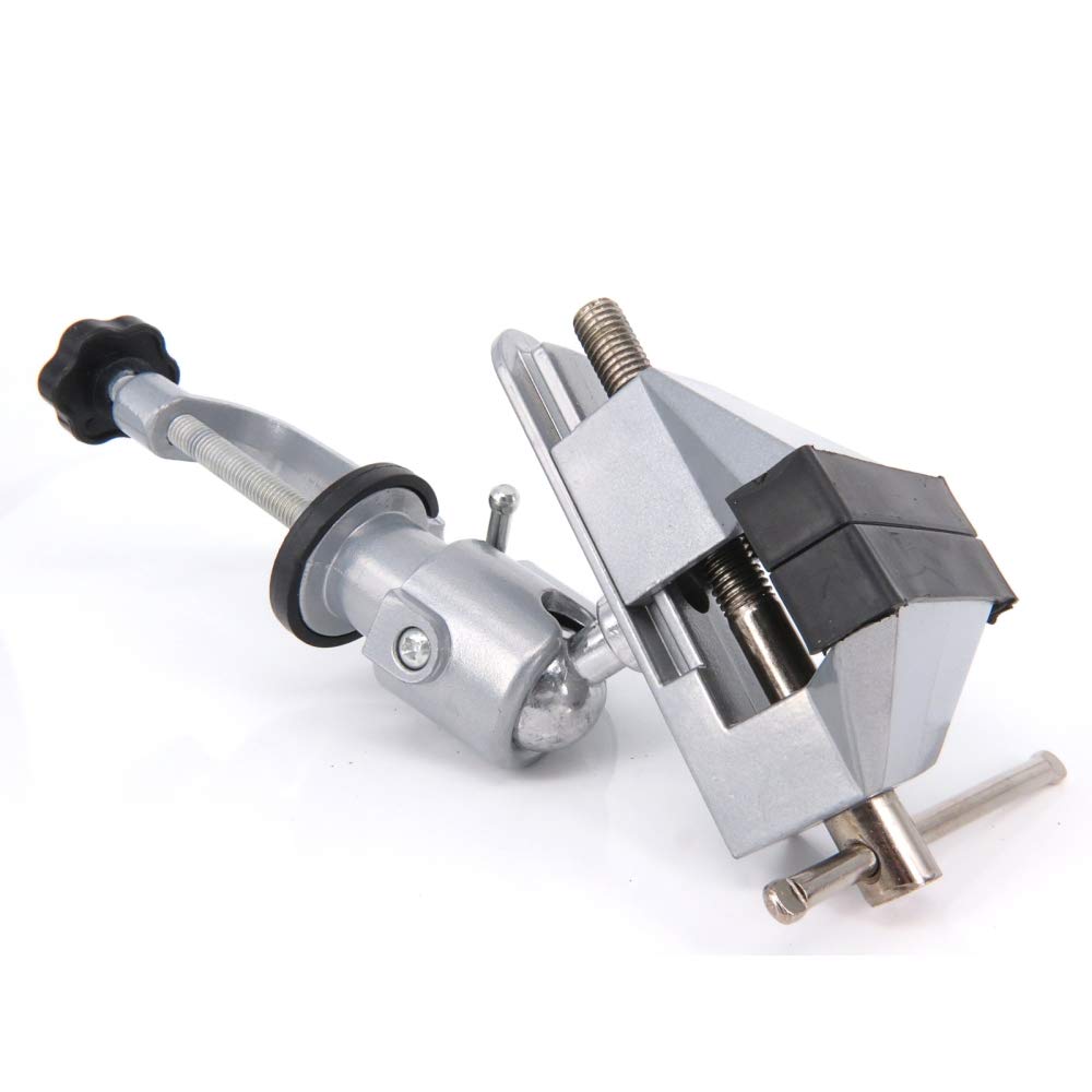 Morsa Da Banco Mini Rotativa 360° - 2 Pezzi Con Ventosa, Per Hobby - Foto 7