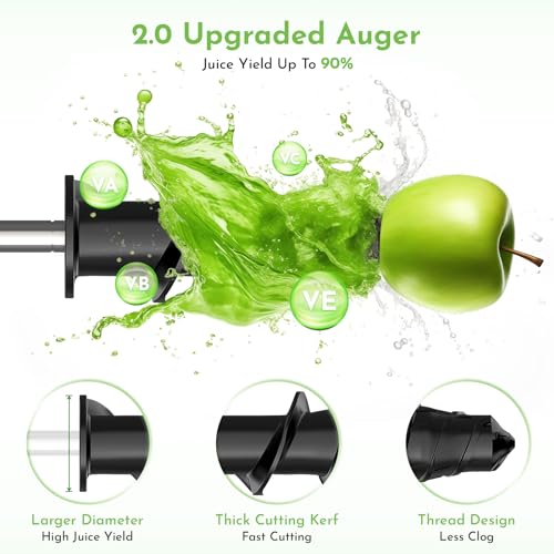 image for Masticating Juicer Attachment for KitchenAid Stand Mixer, Slow Juicer 