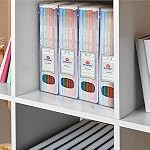 Acrimet Magazine File Holder, Vertical Desk Organizer, Clear, 2 Pack - Image 6