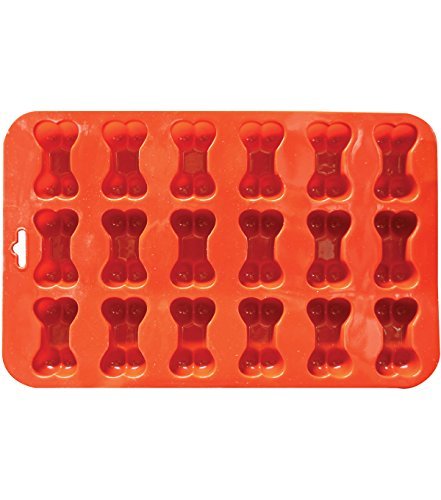 POPBLOSSOM Mini Bone Silicone Baking Pan flexible Mold Ice Tray Dog Puppy Treat Cookie Pet