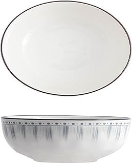 Juego de cuencos de arroz for el hogar de estilo japonés, vajilla, éxitos especiales, platos nuevos, cuencos pequeños de cerámica, buenos cuencos de sopa transfronterizos/537(Blue line: 5inch cloth bo