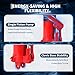 8-Ton Long Ram Hydraulic Cylinder for Engine Hoists & Shop Cranes - Heavy Duty Single Pump Jack with Clevis Mount, 43.7