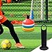 Soccer Disc Cone Holder Stand, Football Cone Stand, Portable Soccer Disc Cone Stand, 19.05cm Height, Lightweight Training Equipment Organiser with Storage for Football Cones for Grounds, Sports Parks