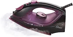 Ferro de Passar a Vapor Oster Cerâmica, 110V, Preto/Roxo, 1200W, GCSTBS5956