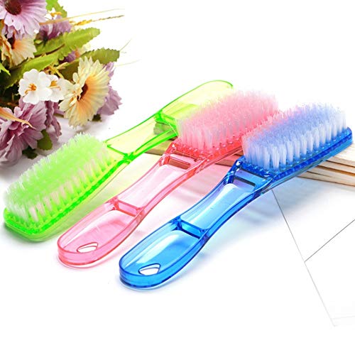 XIWALAI 3er Pack Scrub Brushes Set, Kunststoff-Schuhbürste mit langem Griff, Reinigungsbürste in Bonbonfarbe, Starke Waschbürste, Hochleistungs-Reinigungsbürste Badezimmer-Duschwaschbürste