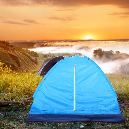 Carpa camping para una persona LALAFINA azul ligera miniatura 7