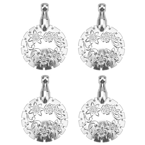 Olikraft 4-Pack Yarn Cutter Pendant Set - Thread Cutter Tool, Ideal for Knitting & Crafting, Easy Grip, Compact Design, Crochet Gifts for Crocheters (Silver)