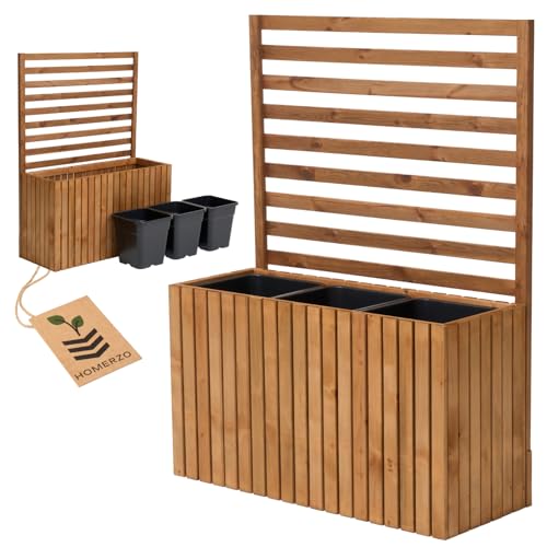 Pflanzkübel mit Rankgitter Spalier mit Pflanzkasten Blumenkasten aus...