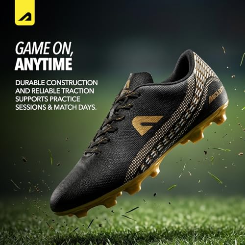 Image of Boldfit Football Shoes for Man, Lightweight Turf & Ground Football Studs with Non-Marking High-Grip Sole, Breathable Mesh Upper, Cushioned Support & Anti-Slip Training Cleats
