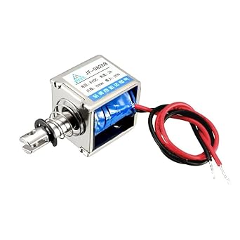 xcluma JF-0826B DC 6V 20N 10mm Strole Push-Pull Type DC Solenoid Electromagnet Linear Motion
