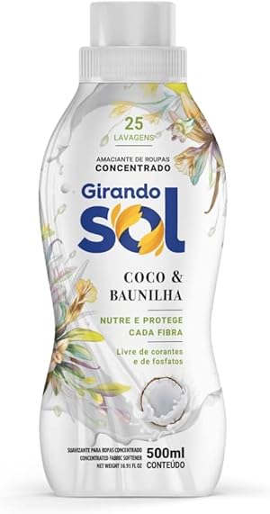 Girando Sol Amaciante Concentrado Coco Baunilha 500Ml