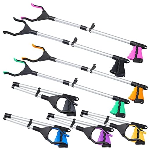 8-Pack Versatile Trash Grabbers
