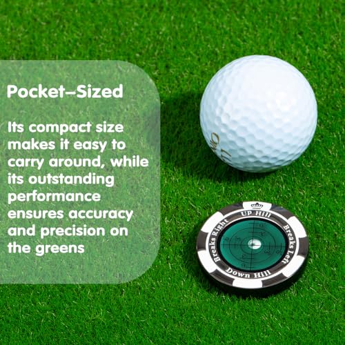 image for Prodigora SlopeMaster ProGreen Reader - Golf Ball Marker with High Pre