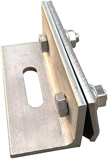 Dachfalzklemme A2 Edelstahl 1.4301 - Witterungsbeständig & Korrosionsfest - für Blechprofile, Stehfalz, Falz bis 3,5 mm, 100mm - Montageschiene kompatibel - M10