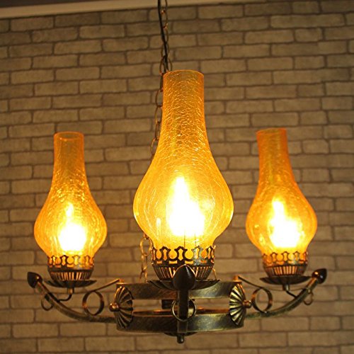 Lustre pastoral américain pour illuminer une salle à manger sombre