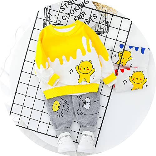 Googo Gaaga Unisex Child's Cotton Full Sleeves Sweatshirt With Pant Set - Image 4