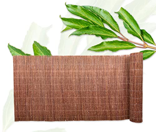 Z4L Brise-vue - Tapis de clôture en osier - Pour jardin, balcon, terrasse, brise-vue naturel, brise-vue - 100 cm x 300 cm