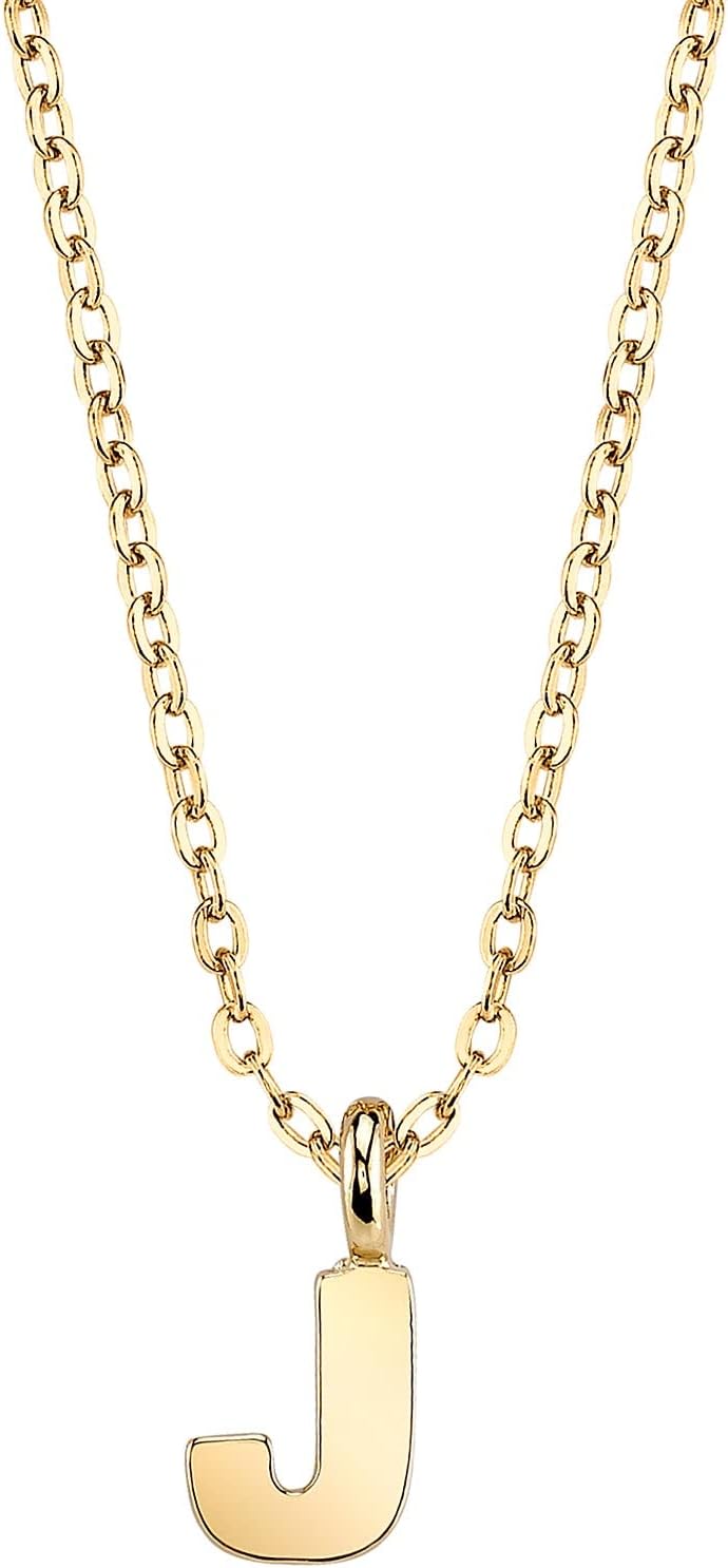 1928 Jewelry Women's 14K Gold Dipped Minimalist Initial Dainty Pendant Necklace, 20"