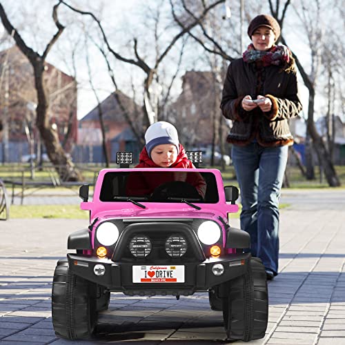 DREAMADE Jeep Elettrica a 2 Posti per Bambini