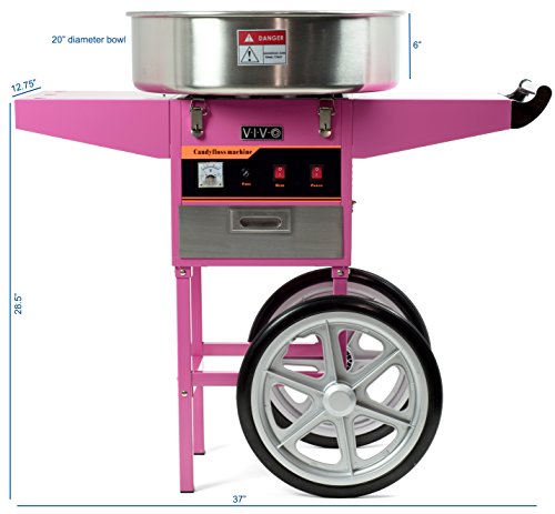 Commercial Cotton Candy Machine Cart