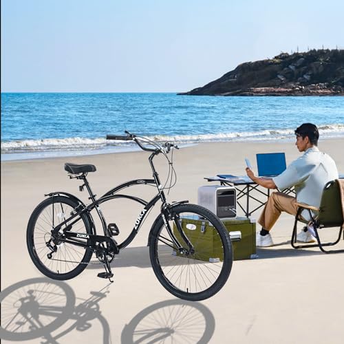Multiple Colors 26 Inch Beach Cruiser Bike, Commuter Bicycle