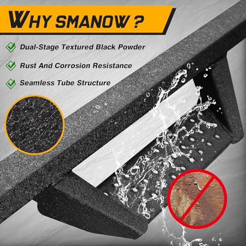 image for SMANOW Drop Down Running Boards Compatible with 2018-2025 Jeep Wrangle