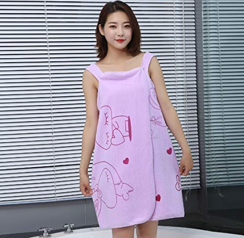 Akin Microfibre Soft Cotton Bathrobe for Girls & Women | Bath Robe Towel for Women | Quick Dry Dress Towel for Ladies