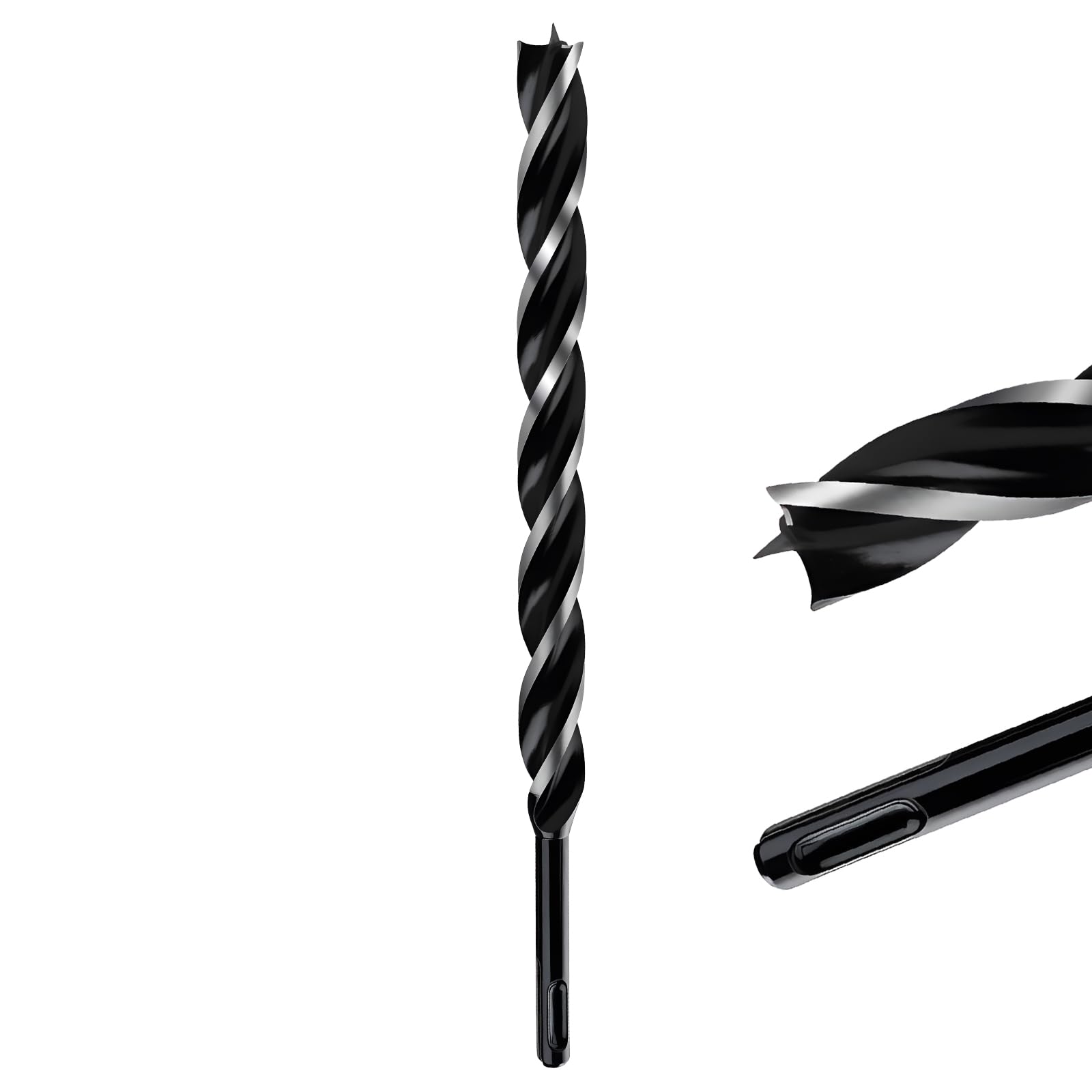 MOXPIFY Extra Long 18mm x 300mm Auger Drill Bit SDS Plus, SDS Wood Auger Drill Bits for Woodworking