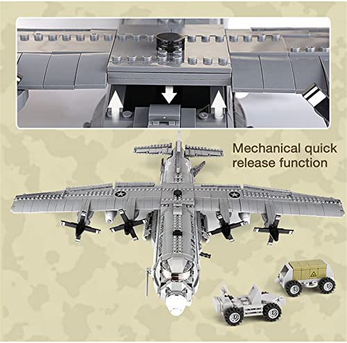 General Jim's Military Army Series The Ac130 Aerial Gunboat Set Building Blocks Bricks Classic Model Plane - Toys For Teens And Adults #TOP5
