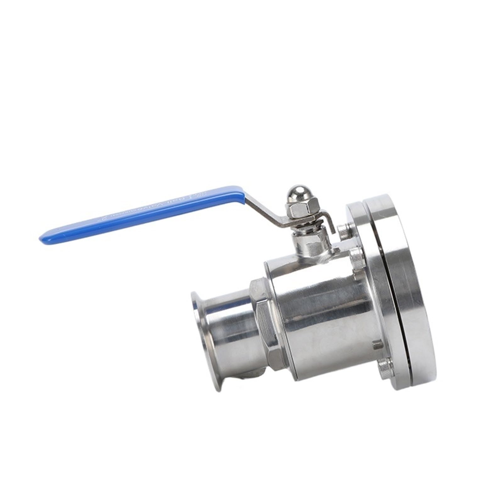 Vanne à bille de cuve en inox 304 avec raccord ferrule 91mm de haute précision