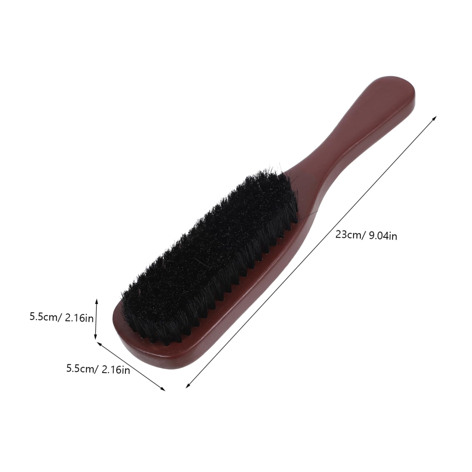 4 Stück Wellenpinsel Haare glätten Kamm Männer Bartbürste Borste Gesichtshaar-Bartbürste Haar -Entwirrerbürste Körperpflege Bartpflegebürste Stylingbürste Haarbürste Holz Schwarz