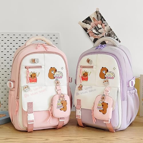 Sac à dos Capybara le cadeau mignon idéal pour fille et étudiante - 7