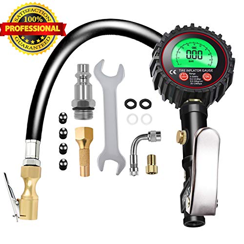 TiGaAT Digital Tire Pressure Gauge Inflator, Accurate 200...