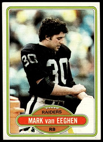 1980 Topps #510 Mark Van Eeghen Oakland Raiders (Football Card) EX Raiders Colgate