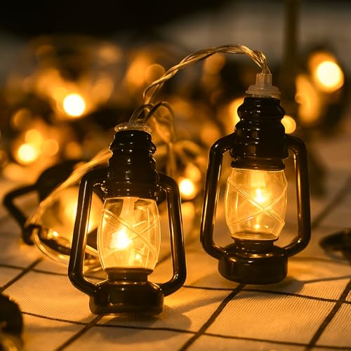 Image of MPROW Water Drop LED String Lights, 14 Warm White Fairy Lights, Plug-in Decorative Lights for Indoor Outdoor (Lantern Warm White, 3m, 14)
