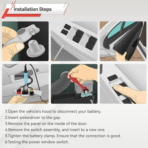 Commande lève-vitre électrique Peugeot 208 2008 1.6 HDI 2013-2019