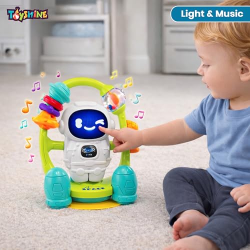 Image of Toyshine Baby Table Toy with 360 Rotatable Light & Rattle | Interactive Learning Activity Toy for Toddlers | Home Play Toy for Babies
