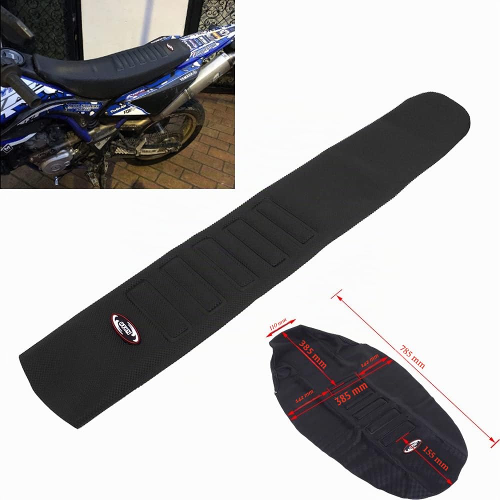 FastPro Coprisedile universale per moto da cross, in gomma, colore nero